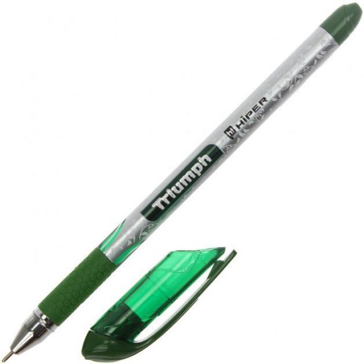 Ручка масляная Hiper Triumph зеленый 0.7 мм (HO-195 GREEN)