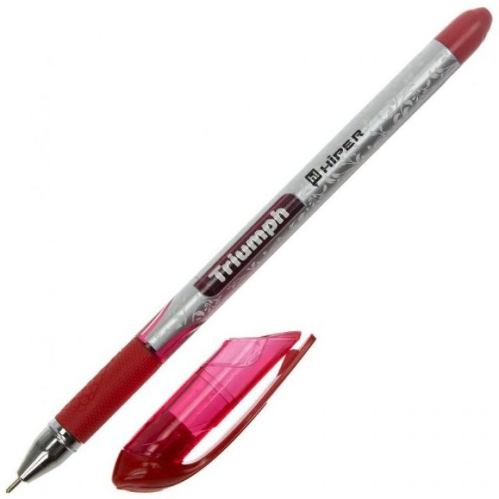 Ручка масляная Hiper Triumph красный 0.7 мм (HO-195 RED)