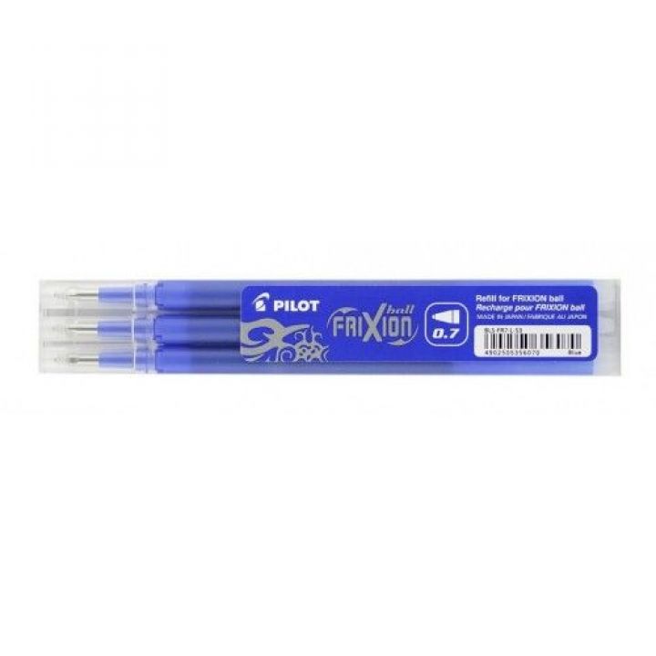 Стержень гелевый Pilot Frixion Ball синий 0.7 мм (BLS-FR7-L-S3)