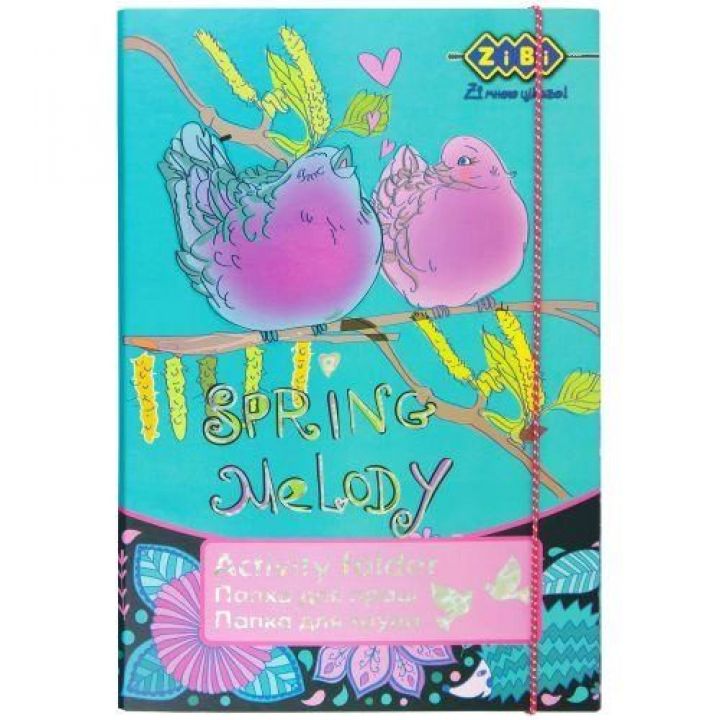 Папка для труда ZiBi Art Effect Spring Melody А4+ на резинке  315 х 215 х 30 мм (ZB17.14903)