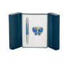  Набор подарочный LANGRES Papillon ручка шариковая и крючок для сумки синий (LS.122010-02)