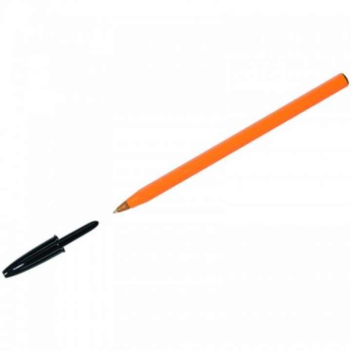 Ручка шариковая Orange баркод BIC черная (8099231)