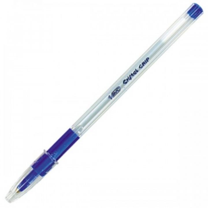 Ручка шариковая Cristal grip BIC синяя (802801)
