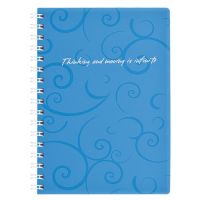 Книга для записей на пружине А6 Barocco клетка