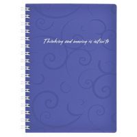 Записна книжка блокнот на пружині Barocco А6 клітина пластикова обкладинка