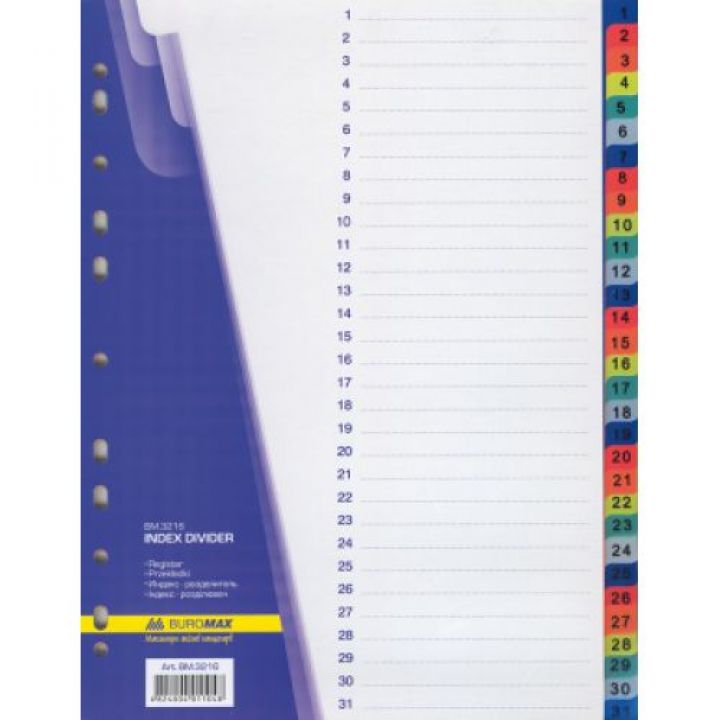 Разделитель для регистраторов Buromax (BM.3216(1-31))