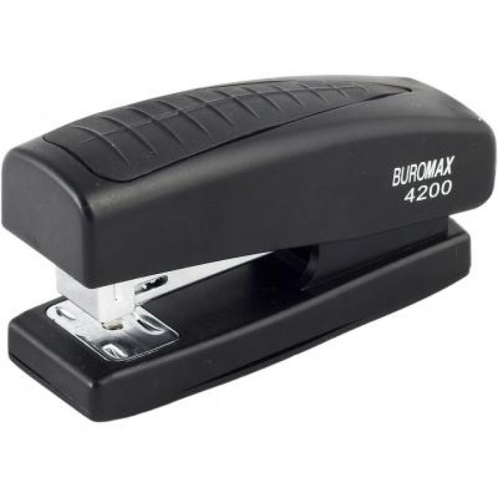 Степлер №24 Buromax 20 листов черный (BM.4200-01)