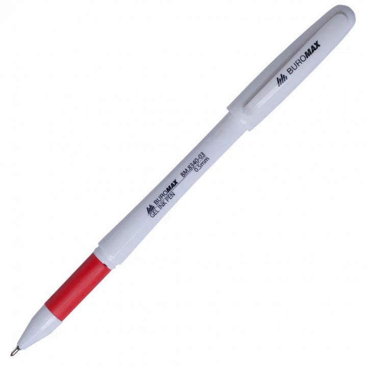 Набор гелевых ручек Buromax красный 12 шт (BM.8340-03n)