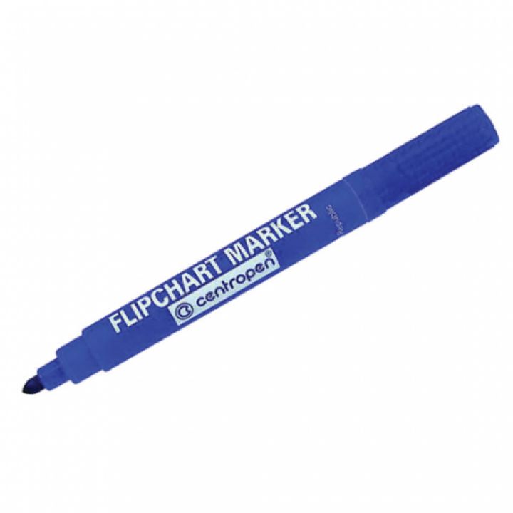 Маркер круглый для флипчартов Centropen синий (8550/03)