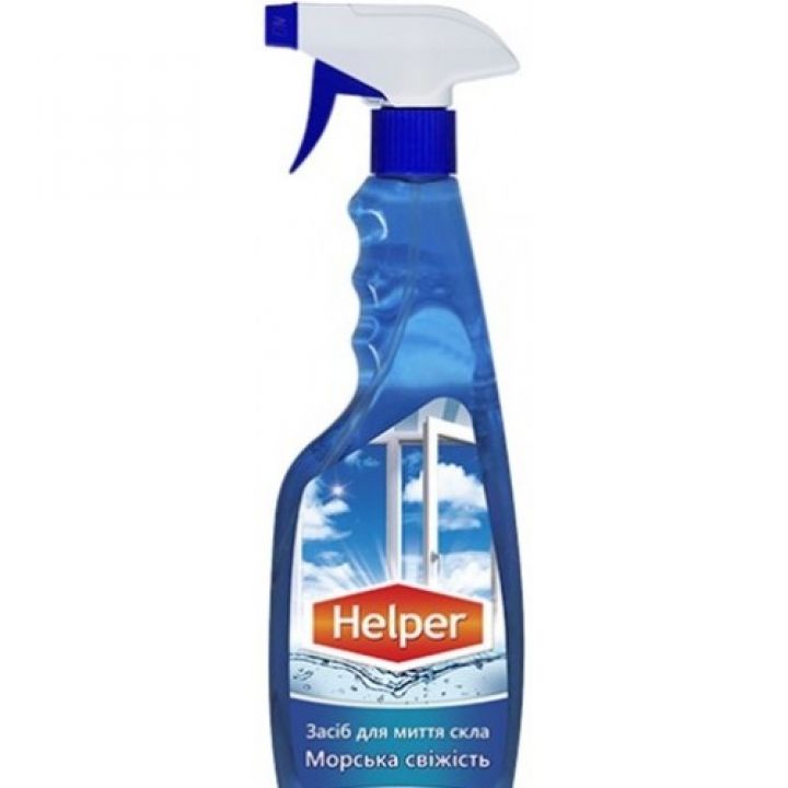 Моющее средство для мытья стекол морская свежесть Helper (4823019010336)