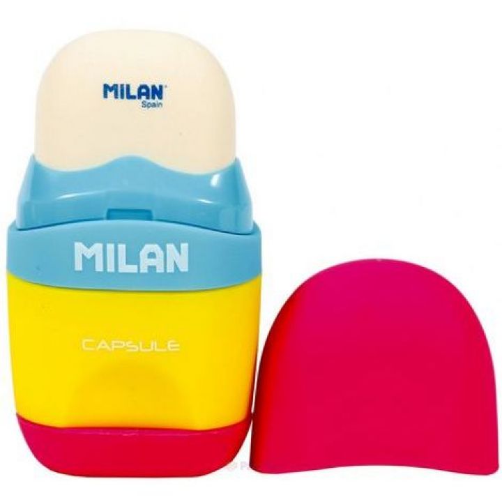 Ластик с точилкой Milan разноцветный (ml.4701236)