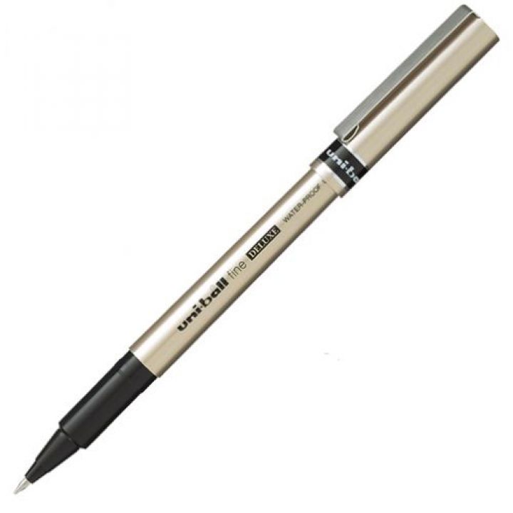 Ручка роллер Uni uni-ball fine DELUXE черная 0.7 мм (UB-177.Black)