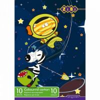 Набір кольорового картону А4