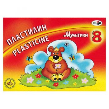 Пластилин Мультики в картонной упаковке