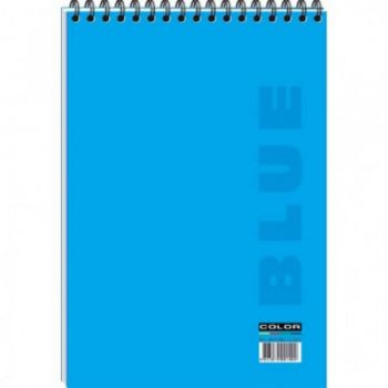 Блокнот А4 60 л верхняя спираль Color